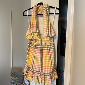 Aerie Tie Backless Mini Dress